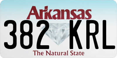 AR license plate 382KRL