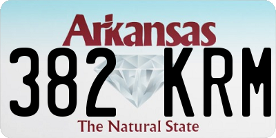 AR license plate 382KRM
