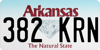 AR license plate 382KRN