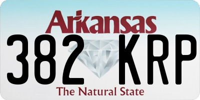 AR license plate 382KRP