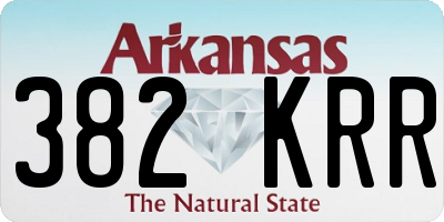 AR license plate 382KRR