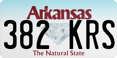 AR license plate 382KRS