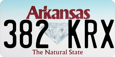 AR license plate 382KRX