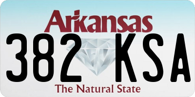 AR license plate 382KSA