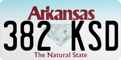 AR license plate 382KSD