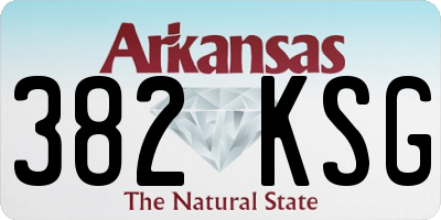 AR license plate 382KSG