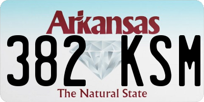 AR license plate 382KSM