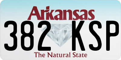 AR license plate 382KSP