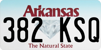 AR license plate 382KSQ