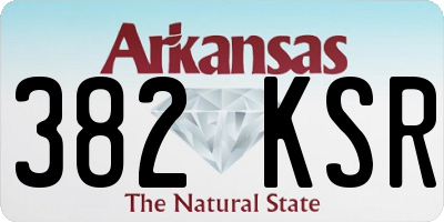 AR license plate 382KSR