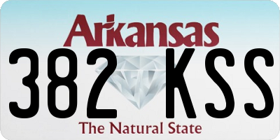 AR license plate 382KSS