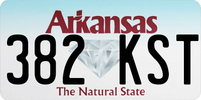 AR license plate 382KST