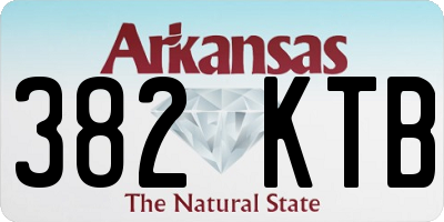 AR license plate 382KTB