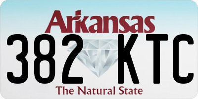 AR license plate 382KTC