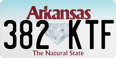 AR license plate 382KTF