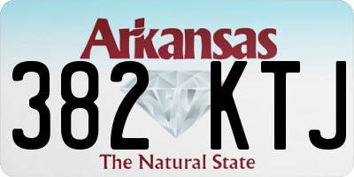 AR license plate 382KTJ