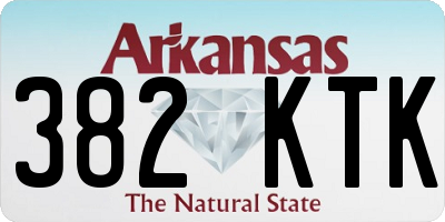 AR license plate 382KTK