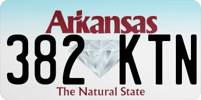 AR license plate 382KTN