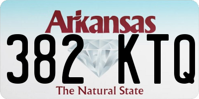 AR license plate 382KTQ