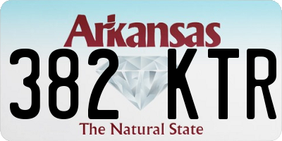 AR license plate 382KTR