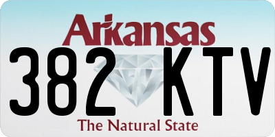 AR license plate 382KTV