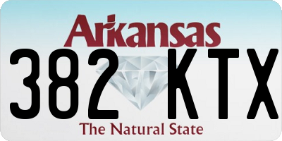 AR license plate 382KTX