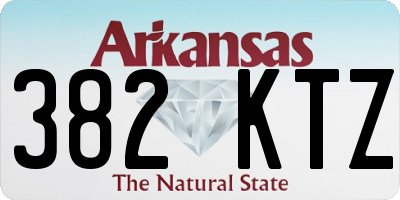 AR license plate 382KTZ