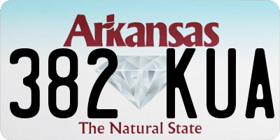 AR license plate 382KUA