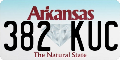 AR license plate 382KUC