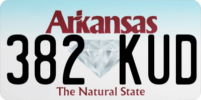 AR license plate 382KUD