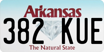AR license plate 382KUE
