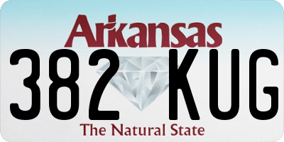 AR license plate 382KUG