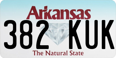 AR license plate 382KUK
