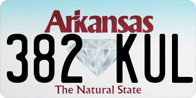 AR license plate 382KUL