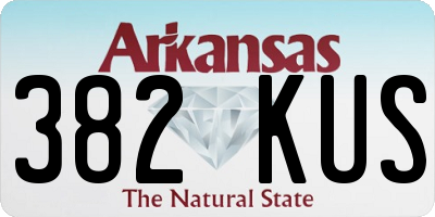 AR license plate 382KUS