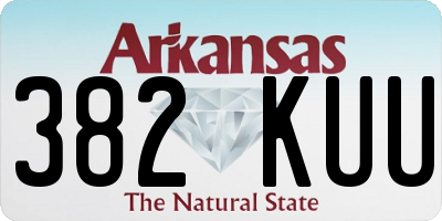 AR license plate 382KUU