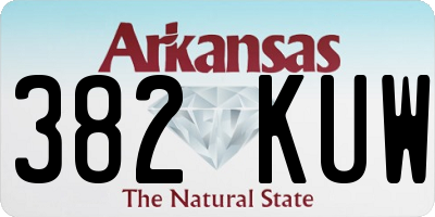 AR license plate 382KUW