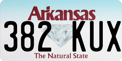 AR license plate 382KUX