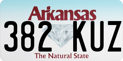 AR license plate 382KUZ