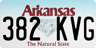 AR license plate 382KVG