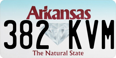 AR license plate 382KVM