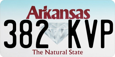 AR license plate 382KVP