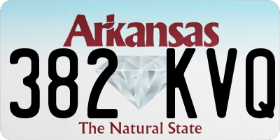 AR license plate 382KVQ
