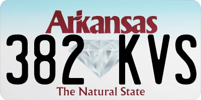 AR license plate 382KVS