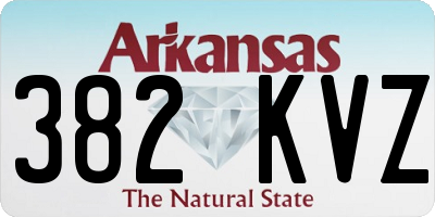 AR license plate 382KVZ