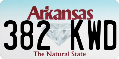 AR license plate 382KWD