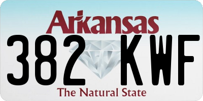 AR license plate 382KWF