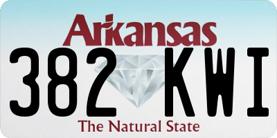 AR license plate 382KWI