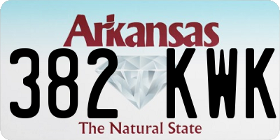 AR license plate 382KWK