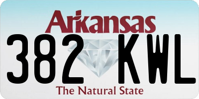 AR license plate 382KWL